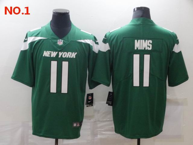 Men's New York Jets #11 Denzel Mims Jersey NO.1;